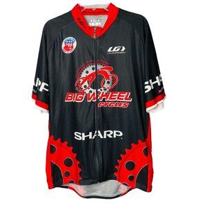 Mens Lois Garneau Cycling Jersey Lightweight Riding Shirt, Back Pocket XL u